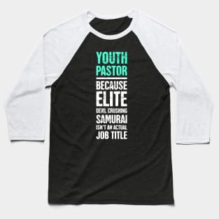 Funny Youth Pastor Definition Baseball T-Shirt